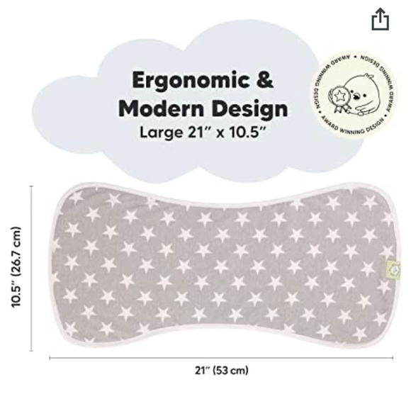 5-Pack Organic Burp Cloths for Baby, Unisex Ultra Absorbent spit up rags NWT - Picture 7 of 7